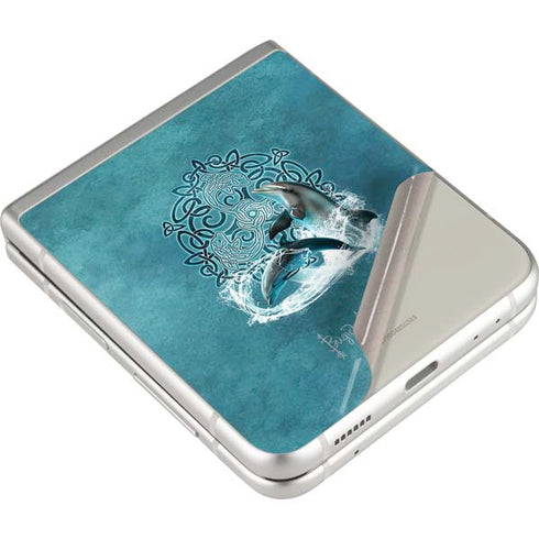 Brigid Ashwood Celtic Dolphin Galaxy Z Flip3 5G Skin